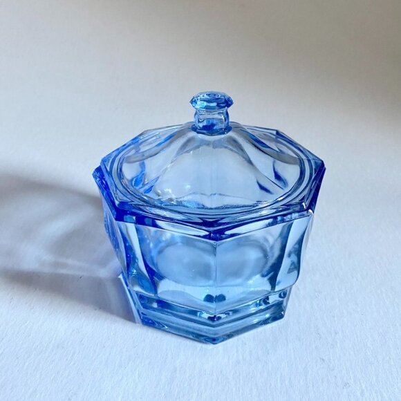 Indiana Glass Other - Vintage Confections by Indiana Glass Concord Blue Lidded Candy Dish
